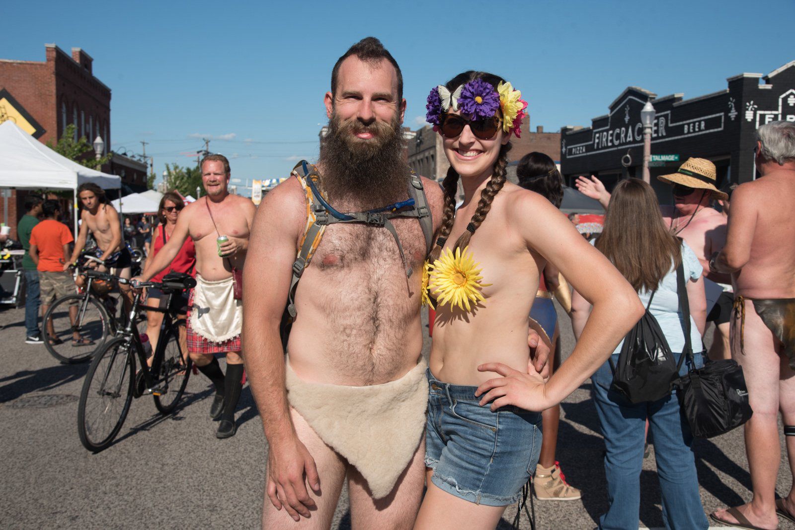 2017 World Naked Bike Ride in St. Louis